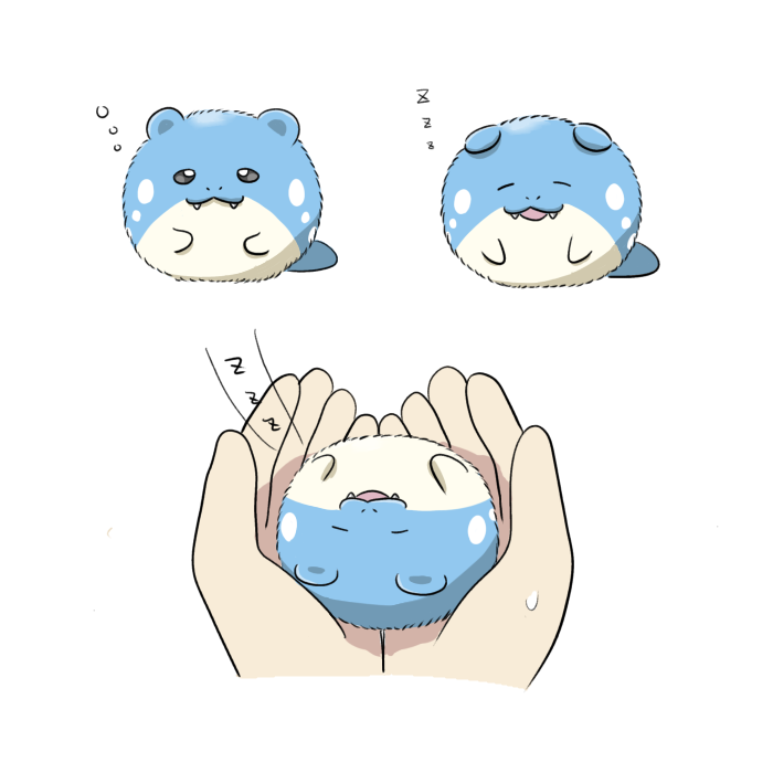 Miyata_kyouko's tweet image. パヤパヤの赤ちゃんタマザラシ

（下ろせない……）