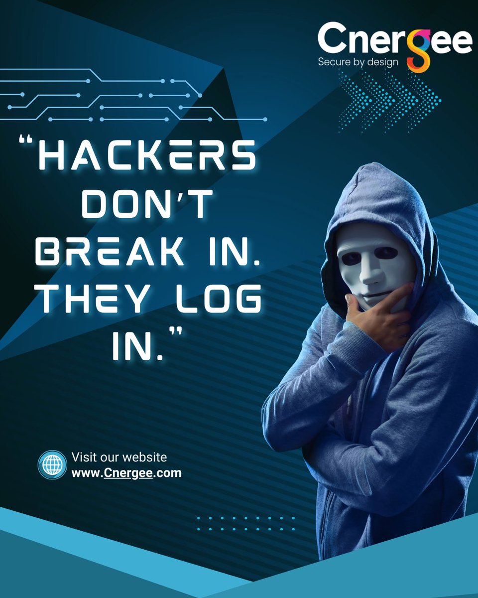 CnergeeTech's tweet image. “Security is not optional. It’s essential.”

#CyberSecurity
#InfoSec
#DataSecurity
#NetworkSecurity
#CyberAwareness
