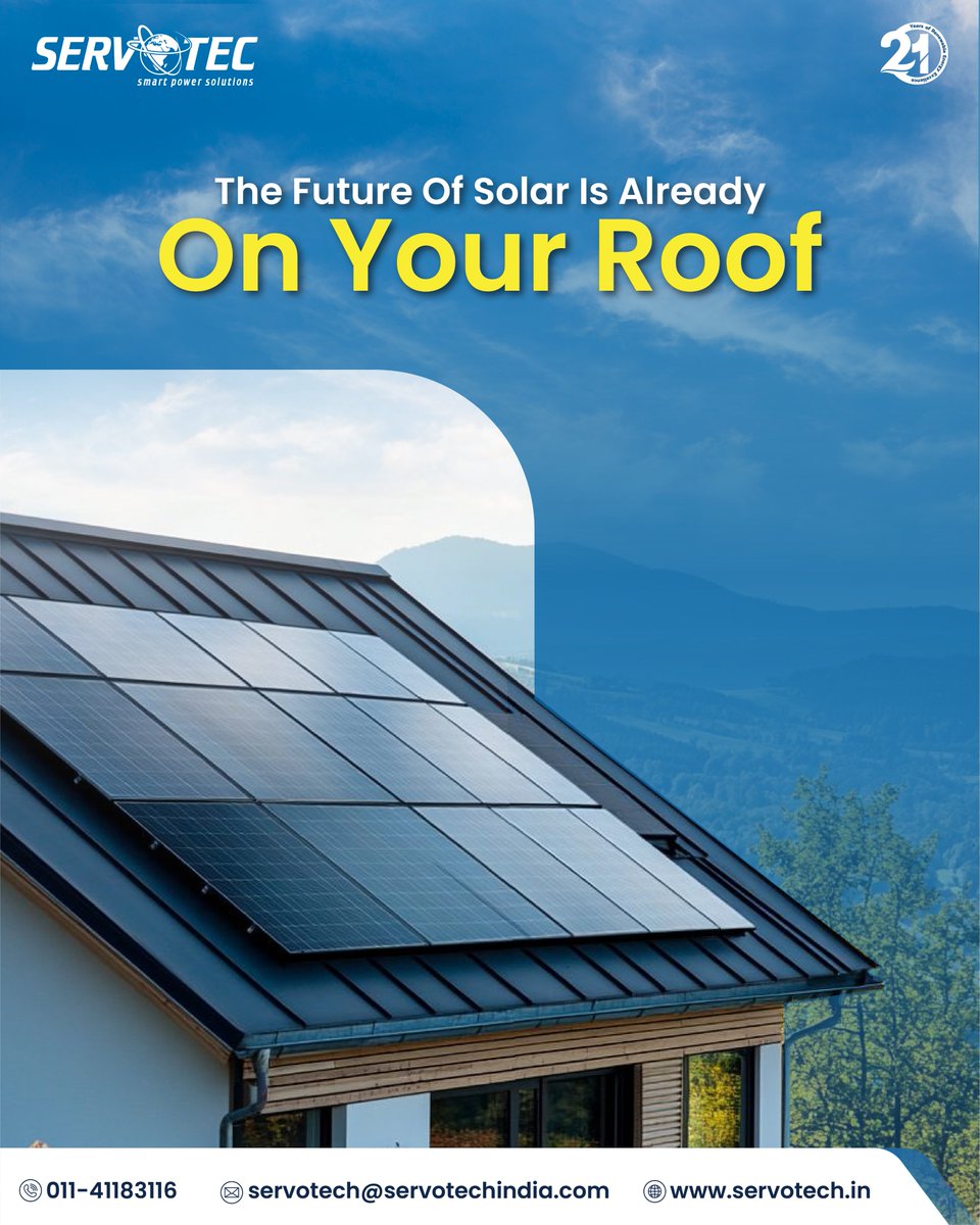 servotech_ltd's tweet image. 𝐒𝐞𝐫𝐯𝐨𝐭𝐞𝐜𝐡 𝐌𝐨𝐧𝐨 𝐏𝐄𝐑𝐂 𝐒𝐨𝐥𝐚𝐫 𝐏𝐚𝐧𝐞𝐥𝐬 turn every ray into reliable power. Strong performance, sleek design, and unmatched durability, that’s how we&apos;re redefining #Solar.

#Servotech #SolarPanels #MonoPERC #CleanPower #rooftopsolarpanels #solarpower…