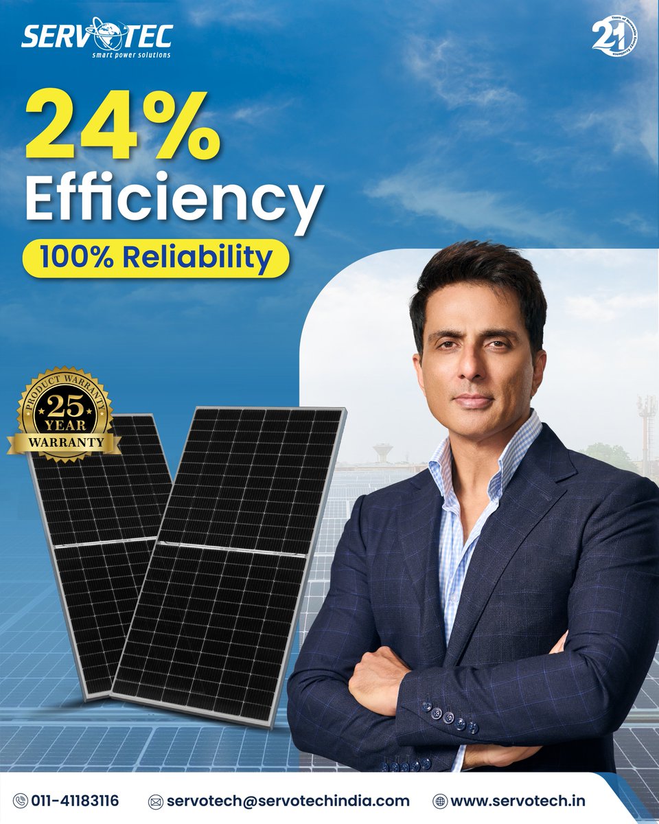 servotech_ltd's tweet image. 𝐒𝐞𝐫𝐯𝐨𝐭𝐞𝐜𝐡 𝐌𝐨𝐧𝐨 𝐏𝐄𝐑𝐂 𝐒𝐨𝐥𝐚𝐫 𝐏𝐚𝐧𝐞𝐥𝐬 turn every ray into reliable power. Strong performance, sleek design, and unmatched durability, that’s how we&apos;re redefining #Solar.

#Servotech #SolarPanels #MonoPERC #CleanPower #rooftopsolarpanels #solarpower…