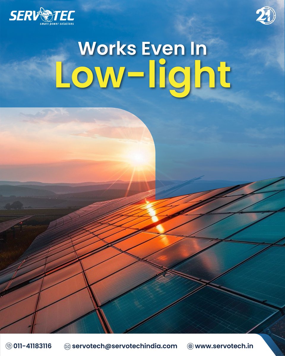 servotech_ltd's tweet image. 𝐒𝐞𝐫𝐯𝐨𝐭𝐞𝐜𝐡 𝐌𝐨𝐧𝐨 𝐏𝐄𝐑𝐂 𝐒𝐨𝐥𝐚𝐫 𝐏𝐚𝐧𝐞𝐥𝐬 turn every ray into reliable power. Strong performance, sleek design, and unmatched durability, that’s how we&apos;re redefining #Solar.

#Servotech #SolarPanels #MonoPERC #CleanPower #rooftopsolarpanels #solarpower…