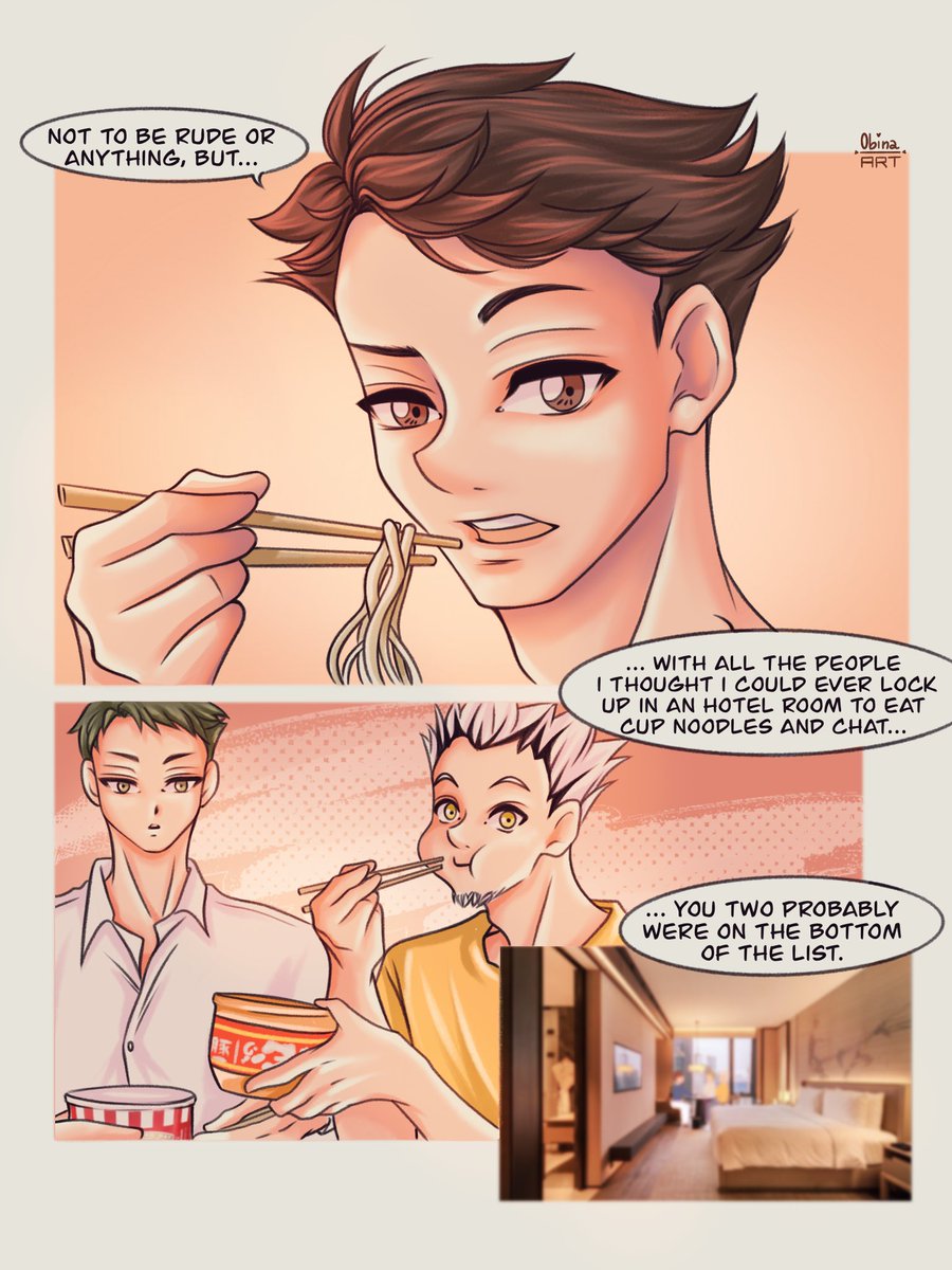 obina_art's tweet photo. “WE’RE NOT REALLY STRANGERS” - part 1 📨✨

In which Hinata is scheming from the back scene and sends Bokuto into action!
Basically i just found out this card game exists and i had to make it Oikawa’s problem😜

 @oikawaweek || Late Night Conversation || #oikawaweek2025 https://t.co/y934mDMQ21