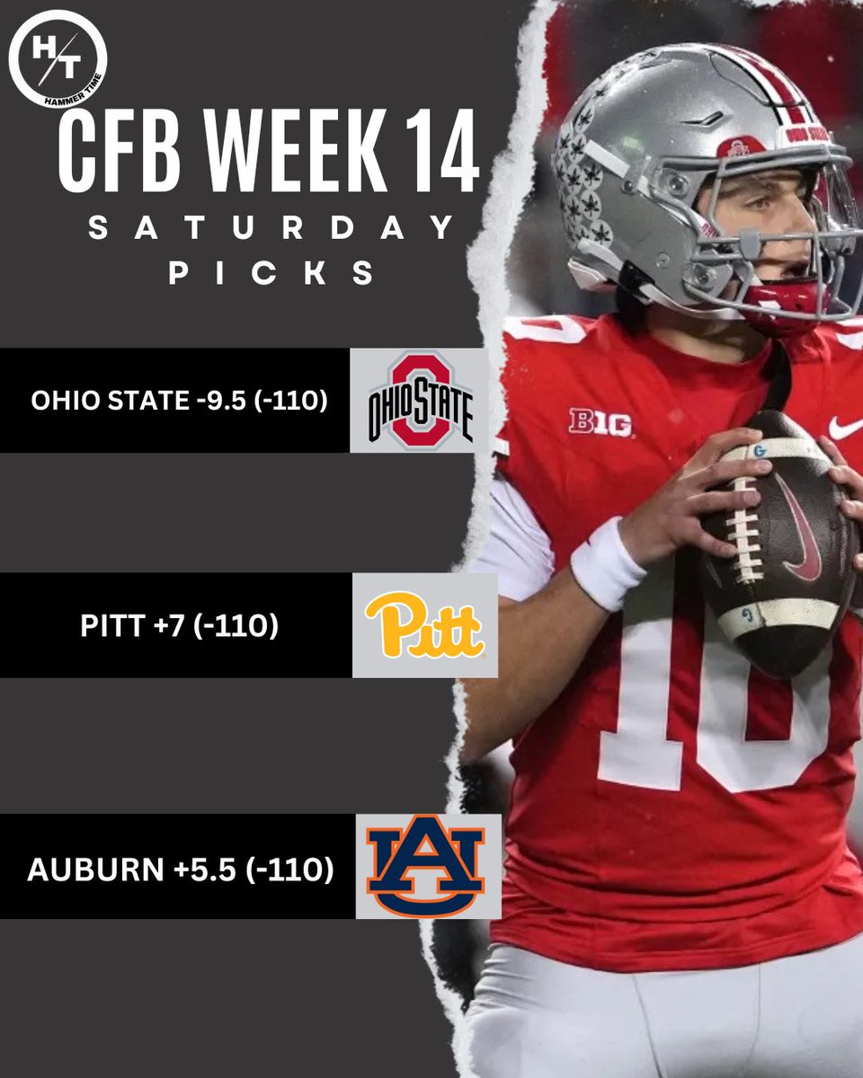 hammertimebet's tweet photo. Our Rivalry Week College Football Saturday Picks https://t.co/SWcXTlVec6