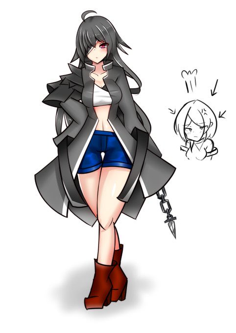 ○九重イヴ
本名はアイヴィー。
元ガレア帝国の幹部で、国が乗っ取られる前は姫だった人物。
鎖と体術と魔法を用いて戦う戦闘スタイルで、ガレア帝国では珍しい禁忌を侵していない人物。
片眼は魔眼の類である為隠しているが、能力は不明。 