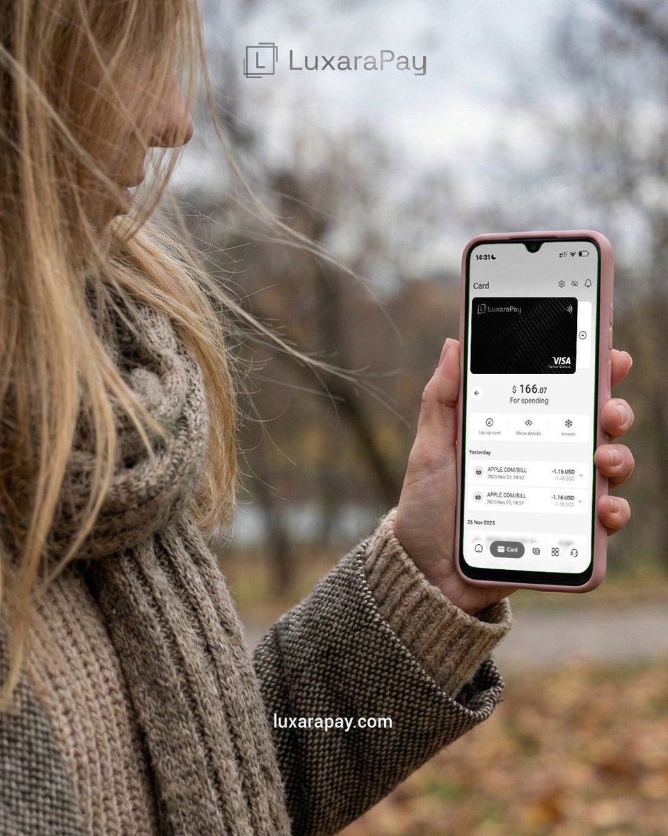 luxarapay's tweet photo. 🚀 VISA E-COMMERCE + GOOGLE PAY

Some pairs just make sense.
And today, our Visa E-commerce crypto card and Google Pay became the perfect match of the season.

🎉If you’re an Android user — congratulations.
Your shopping is about to become faster, smoother, and way more fun.
Because now you can pay with crypto… by simply tapping your phone.
(No magic involved. Though it feels like it.)

💳 And the best part?
Connecting the card is ridiculously easy.
Seven steps — quicker than liking this post.

How to add your card:
1️⃣ Download and open Google Wallet
2️⃣ Tap New credit or debit card
3️⃣ Enter your card details
4️⃣ Agree to Google’s terms → Accept
5️⃣ Choose Email verification
6️⃣ Paste the code from your email → Enter code
7️⃣ Done. Your card is linked. You’re unstoppable.

Now go ahead — enjoy it.
Tap, pay, repeat.