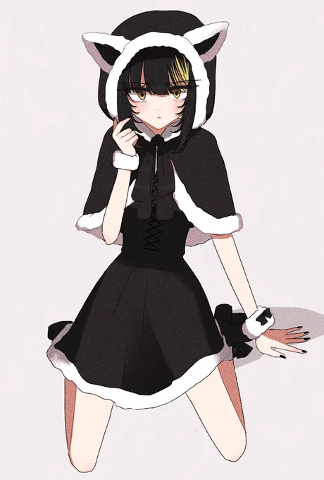 昔描いたブラックサンタあります