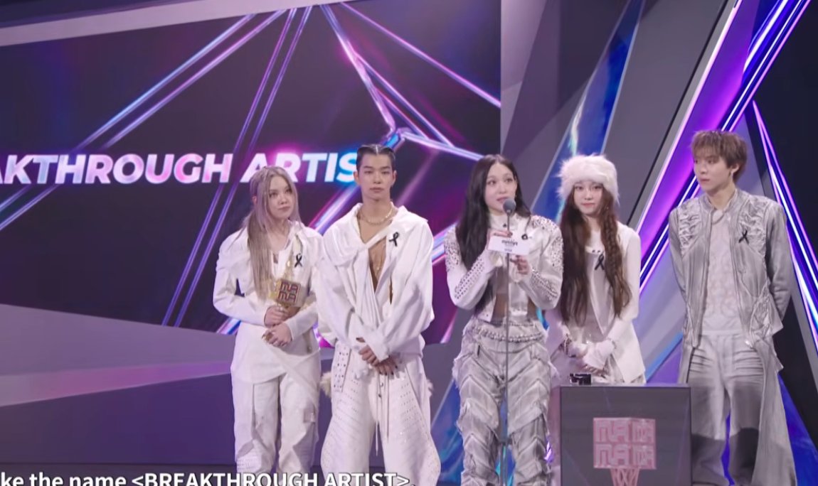 Congratulations #ALLDAYPROJECT for winning "Breakthrough Artist" in Music at the 2025 MAMA
