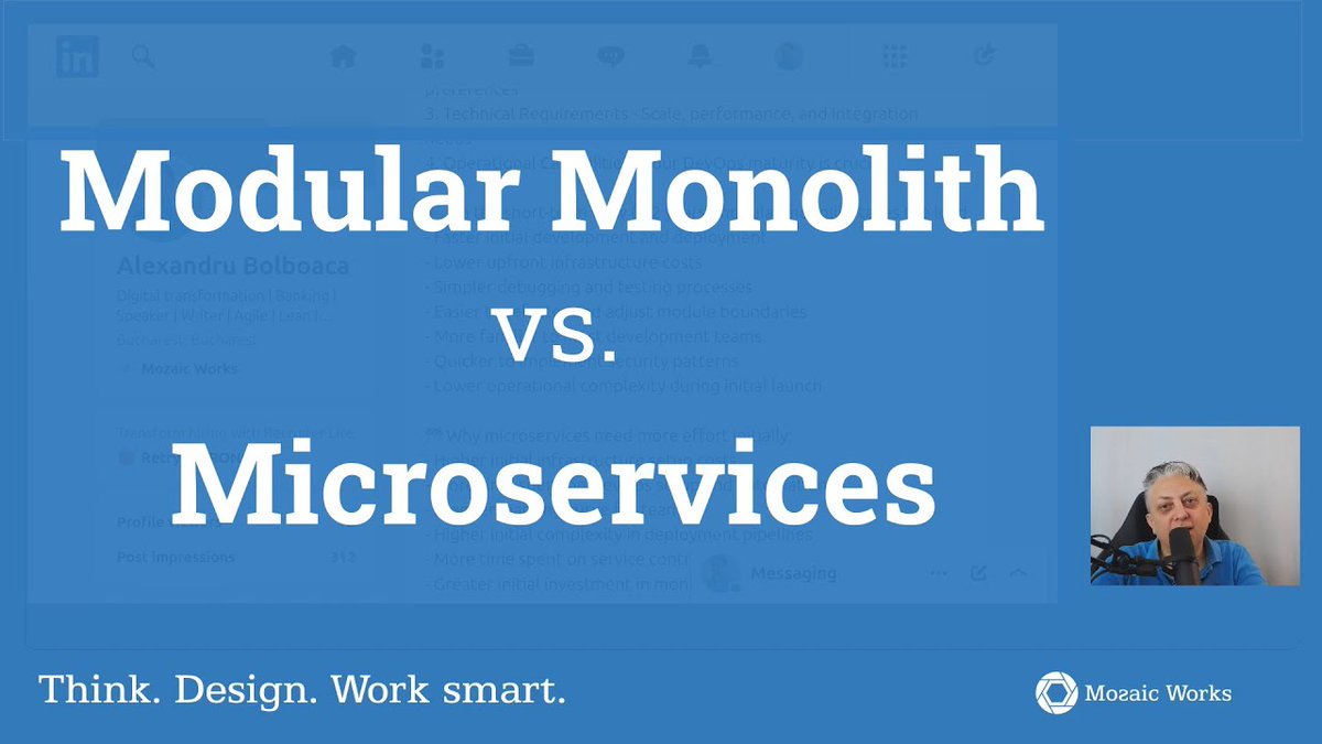 alexboly's tweet image. Blast from the past:Modular Monoliths vs Microservices #Blog #Video #Architecture #microservices #Modular #modularmonolith #Tradeoffs #Video #Video mozaicworks.com/blog/modular-m…
