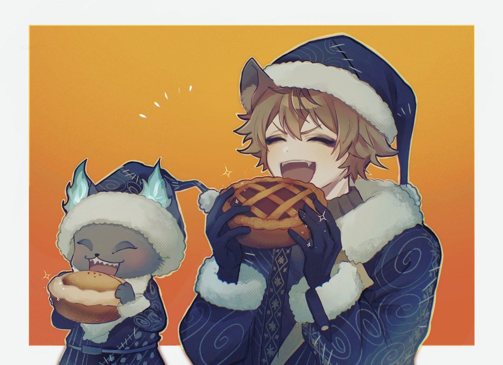 shibafu0811's tweet image. 「いっただきまーす！」
 #twstファンアート
 #ツイステファンアート