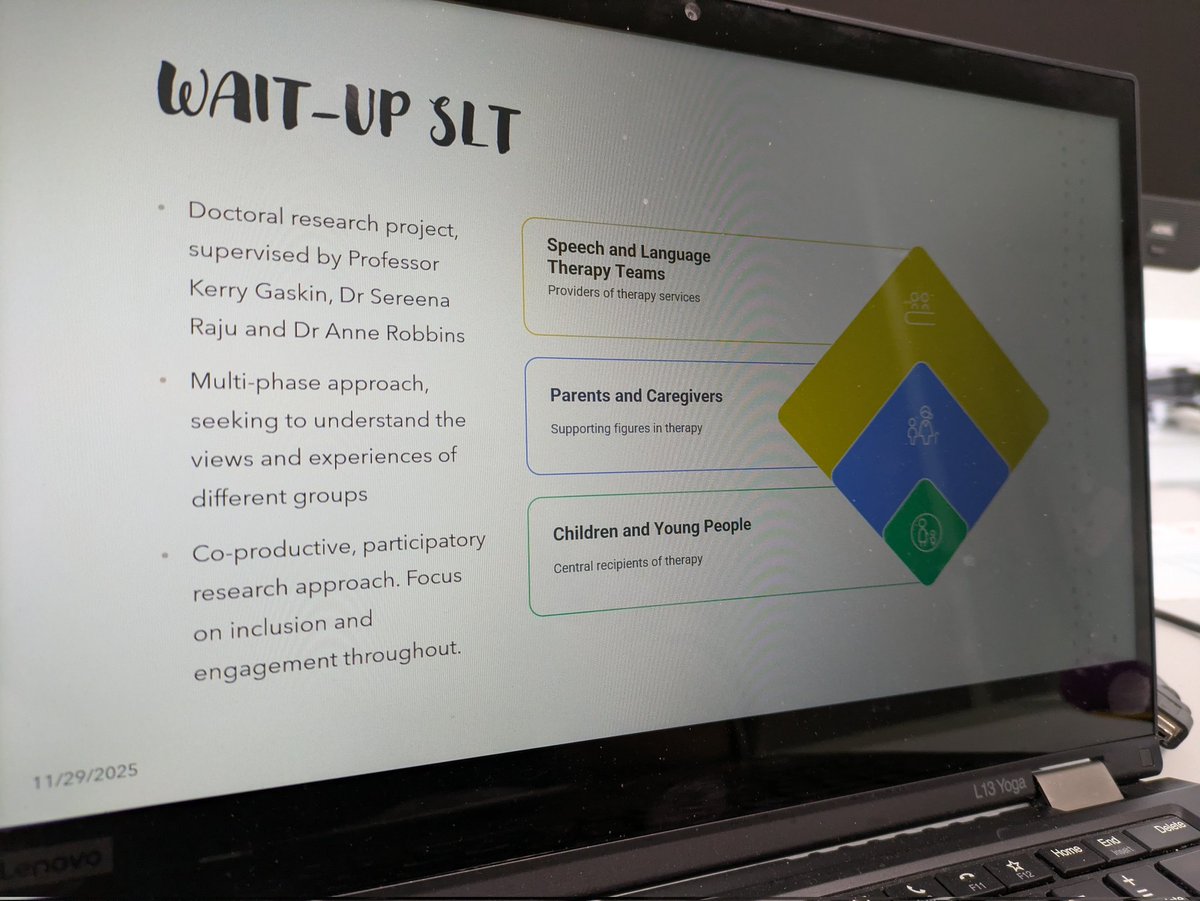 Thank you STAMMA for the opportunity to present about #WaitUpSLT at the Research Arena this morning. Huge thanks to <a href="/kirsten_howells/">Kirsten Howells</a> for being a superb facilitator and to all the attendees for their thoughtful feedback and questions ⭐