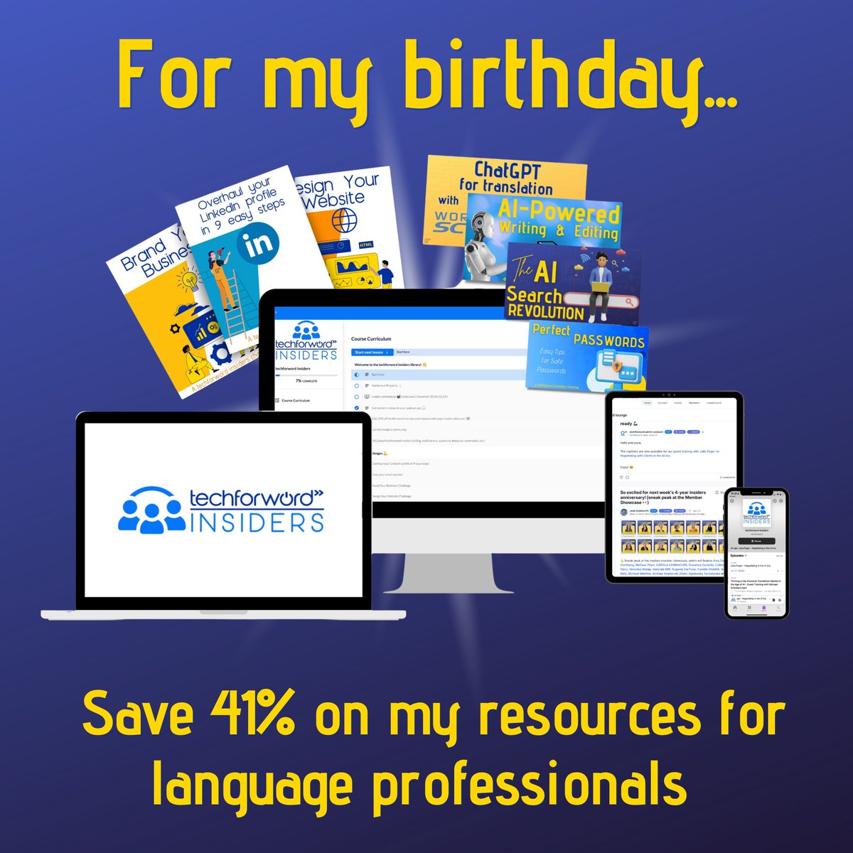 techforword's tweet image. My 41% off Birthday Sale is in full swing. Here are my top 3 picks if I were looking to boost my business in 2026:
​
🤖 Automations 101

🧰 ​The Interpreter’s Practice Toolkit​

🦾 ​Prompt Automation Toolkit​

techforword.com/black-friday-2… 👈

#BlackFriday #41Birthday