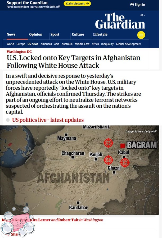 CancelSOAP's tweet image. BREAKING NEWS - Claims Erupt That U.S. Is Preparing Airstrikes Inside Afghanistan — Qatar Reportedly Greenlights U.S. Jets.

Claims circulate that the United States is preparing direct strikes inside Afghanistan following the D.C. attack carried out by an Afghan national.…