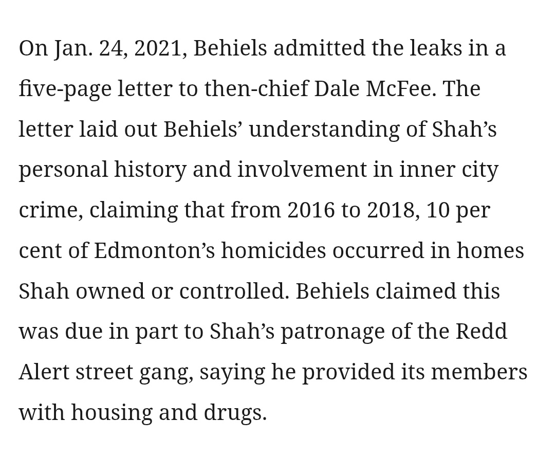 RobertSkvarla's tweet image. Crazy story out of Canada: Edmonton police are trying to fire a whistleblower who claims that 10% of Edmonton&apos;s homicides occurred on one landlord/drug lord&apos;s properties because he had police protection