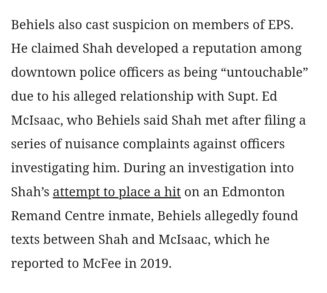 RobertSkvarla's tweet image. Crazy story out of Canada: Edmonton police are trying to fire a whistleblower who claims that 10% of Edmonton&apos;s homicides occurred on one landlord/drug lord&apos;s properties because he had police protection