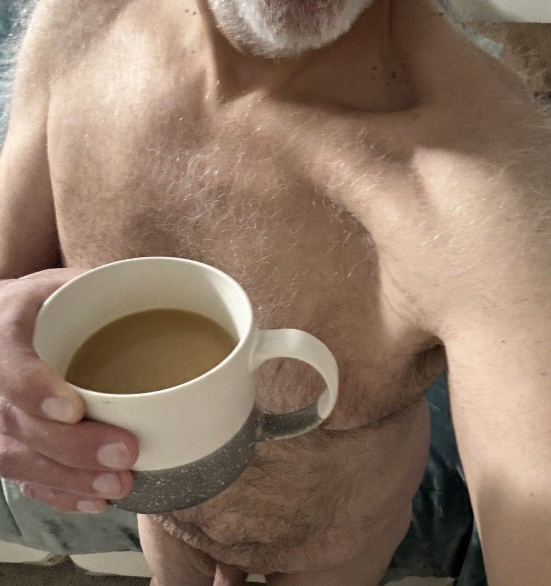 Up far too early this Saturday morning… too early for clothes but not for coffee 🤣
