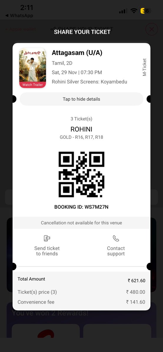 ak_rooban_editz's tweet image. #AttagasamReRelease  if anyone near by @RohiniSilverScr  please go and watch the money because we not going to theatre because of rain please go this is free tickets
#AjithKumarRacing #Ajithkumar𓃵 #AK64