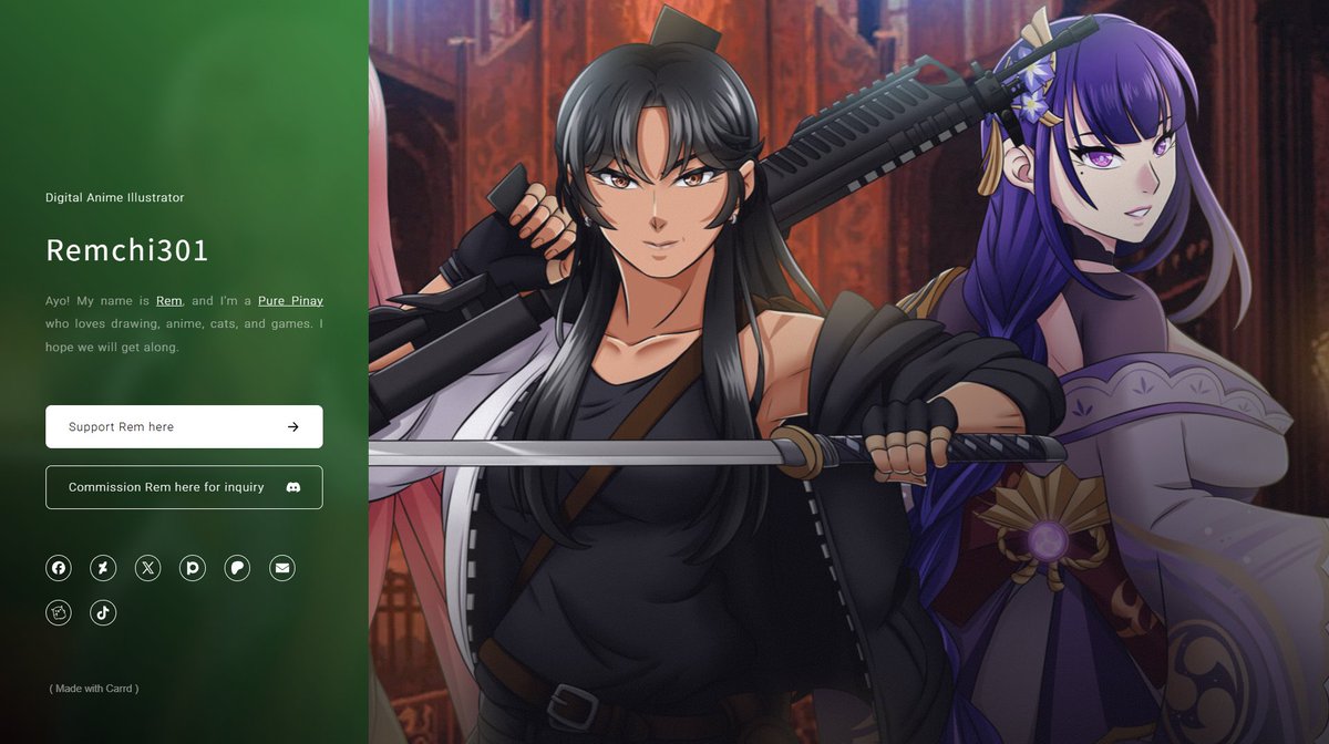 remchi301's tweet image. Ayo, Rem-nations! 🐯
I made a website, feel free to check. The link is in my bio.