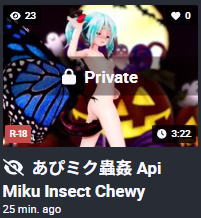 yapimmd's tweet photo. Well. It seems even iwara wouldn't allow this kind of video... https://t.co/Tptdmm0gkT