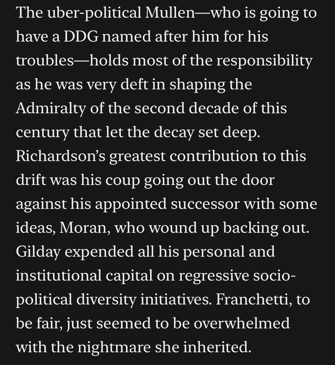 Last2ndFleetCMC's tweet image. Tough right next move for @SECNAV
“Clear the decks of everyone who was RDML (sel) or higher, or SES, at NAVSEA &amp;amp; any organization associated with shipbuilding &amp;amp; maintenance. Defenestrate them all”
cdrsalamander.substack.com/p/the-secnav-d… 
Make Shipbuilding Great Again 🇺🇸@POTUS @VP @SecWar @SecNav
