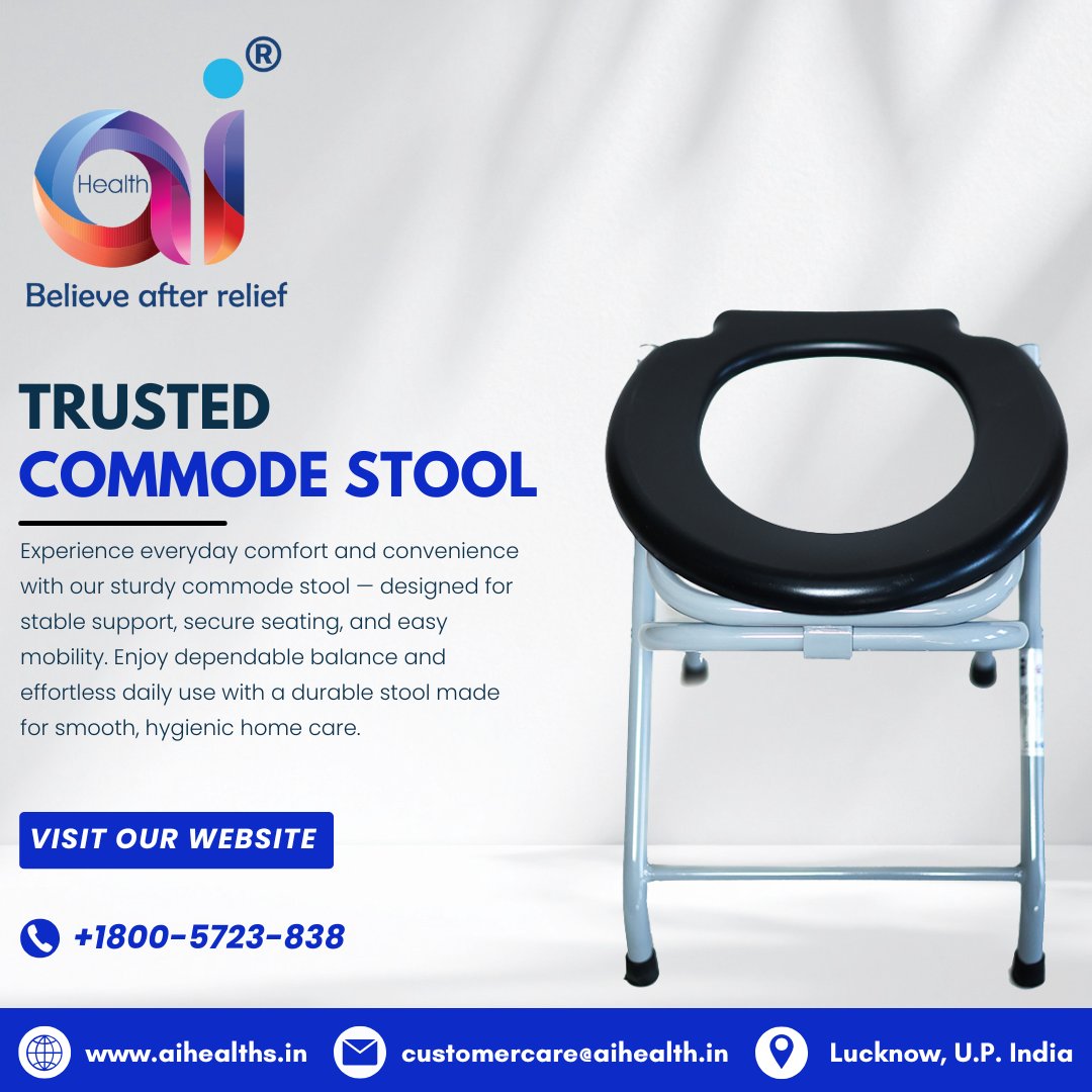 AiHealth4's tweet image. Reliable Commode Stool for Daily Comfort

Experience safer, easier routines with our sturdy commode stool — designed for stable support, hygienic cleaning, and everyday convenience.

#CommodeStool #HomeCareEssentials #ElderlyCare #PatientCare