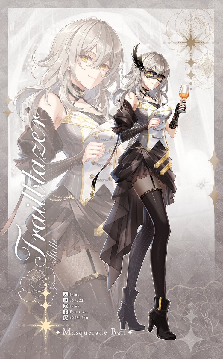 fylus_'s tweet image. Masquerade Ball character art 1 : Stelle
#Stelle #trailblazer #星