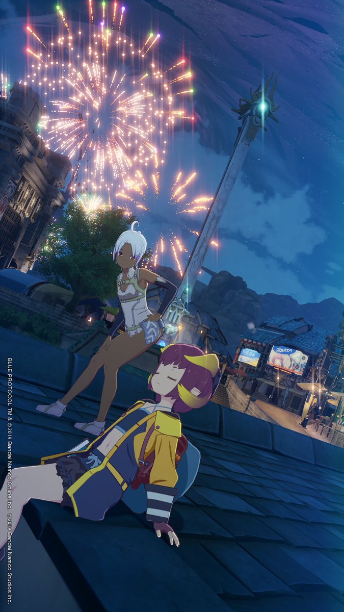 Tomorrow_D's tweet image. #ブルプロ #BLUEPROTOCOL #ブルプロSS
「花火見ないの？」