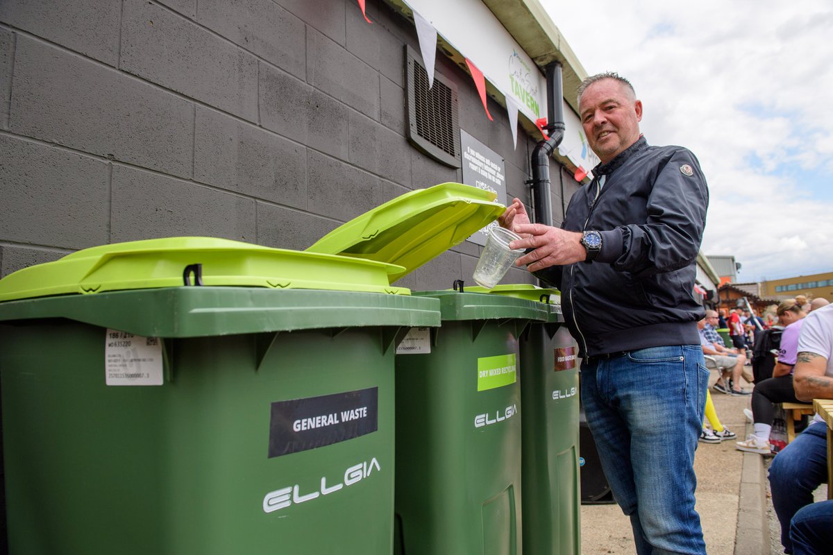 🚮 Help us in our mission towards a sustainable future by using our Ellgia branded bins around the stadium.

♻️ Nothing you put in these bins will end up in landfill.