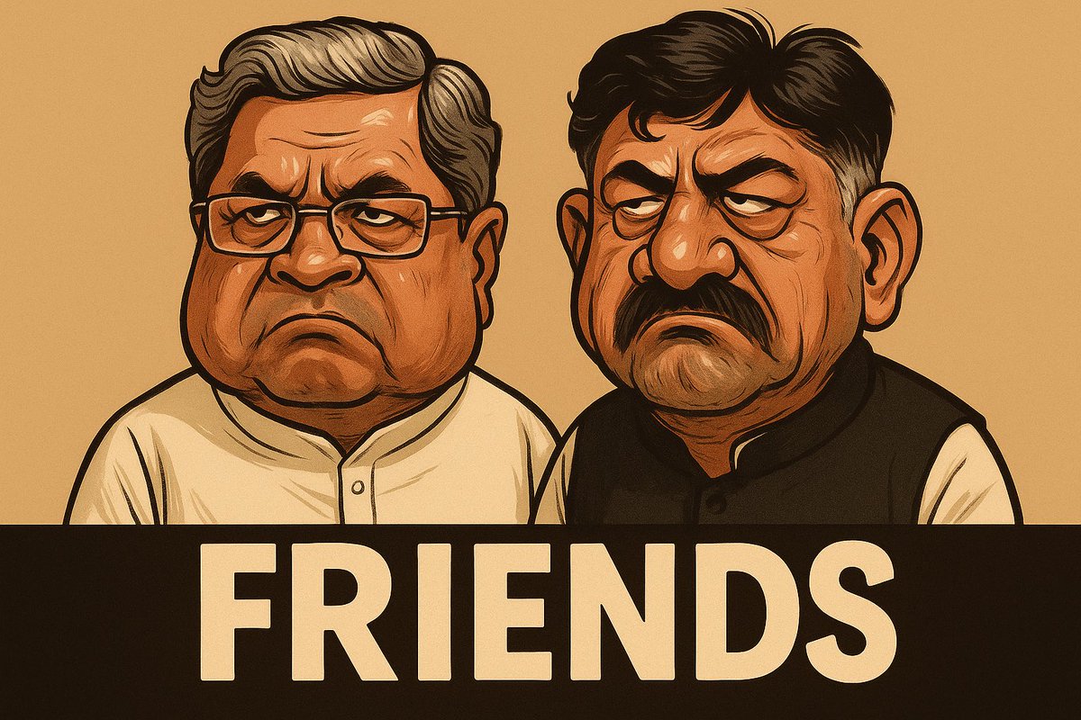 HemanNamo's tweet image. Congress politics in one line:
पहले कुर्सी के लिए आग उगलो…
फिर पीछे कमरे में जाकर डील पक्का करो…
और बाहर आकर बो̈लो —
“हम सब एकजुट हैं।” 😄🪑🔥

कुर्सी एक, दावेदार चार —
समझौता नहीं, जगह-जगह जोड़तोड़ का कमाल!

#CongressCulture #ChairPolitics #PoliticalComedy
#Congress