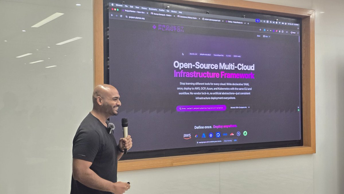 cncfhyd's tweet image. Our last speaker of the day @swarupdonepudi spoke about developer platforms, the benefits they bring to the development lifecycle and various CNCF tools that help with it.

#CNCFHyderabad #PlatformEngineering #Community #TechMeetup