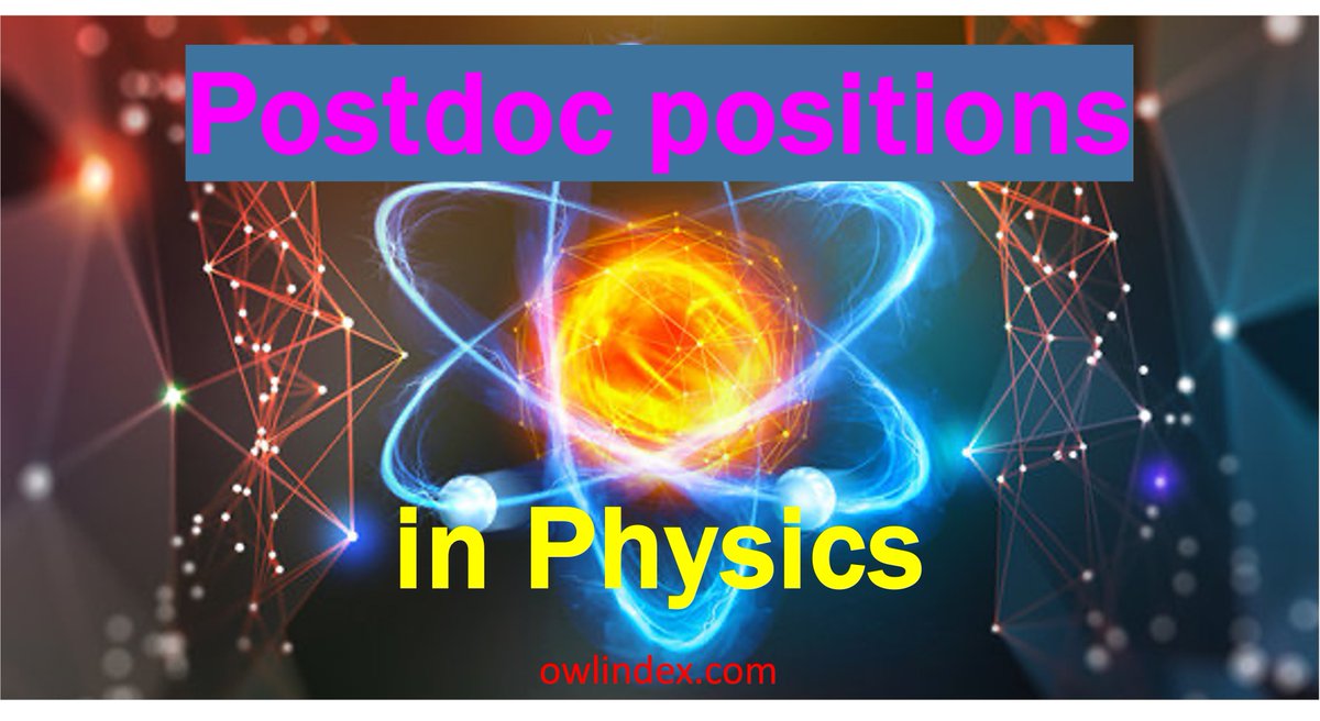owlindex's tweet image. Postdoc opportunities in Physics! Apply here: owlindex.com/oi/eh8OMEgD

#Owlindex #Physics #Postdoc #ResearchOpportunities #STEMCareers #postdocs #postdoctoral #postdocposition #research #Physicsjob #Physicsopportunities #Physicspostdoc