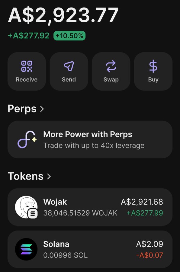 🚨10M $WOJAK dropped to the community on Nov 29, 2025

Airdrop portal:  wojakme.me

WOJAK had a strong run to new highs, now seeing a dip. This could be a shakeout of weak hands. 

I’m holding, what do you think?

#Airdrop #Solana