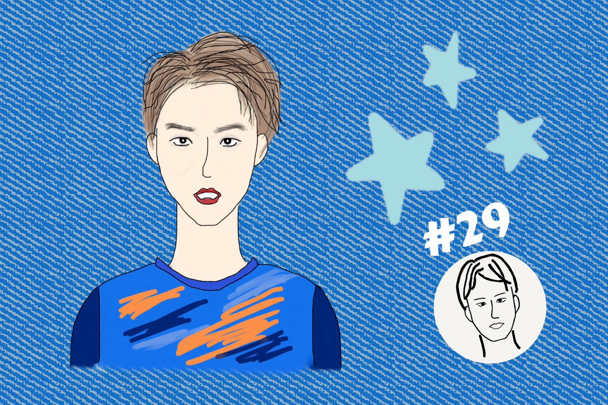 似顔絵　誰か不明 いつもいつもたくさんの 感動をありがとう✨ サポの皆さまに愛されて