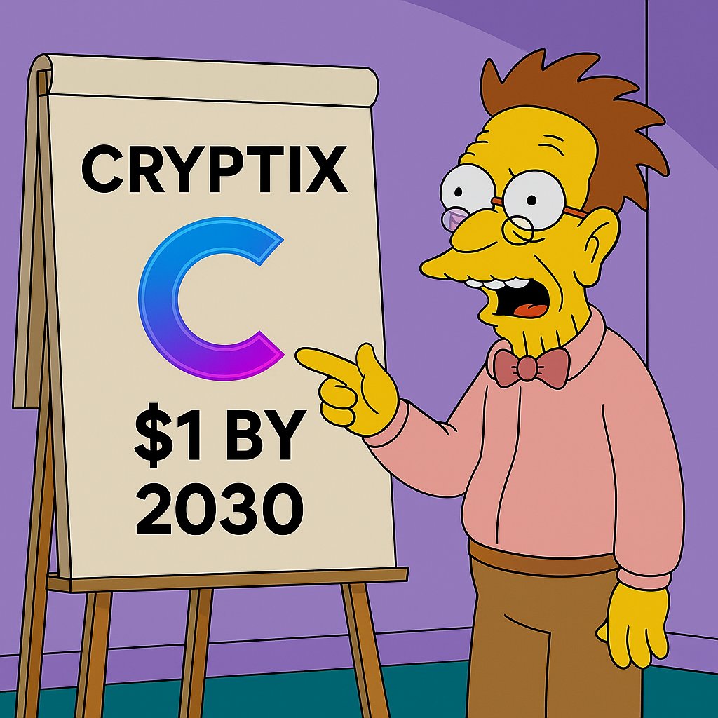 cryptix_ai25's tweet image. The Simpsons never miss… and now they’re predicting CRPTIX = $1 by 2030 👀💥

Sounds crazy?
Every major crypto prediction sounded crazy before it happened.
With AI × Blockchain utility, real payments, and global adoption…
 CRPX hitting $1 isn’t a dream — it’s a possibility.…