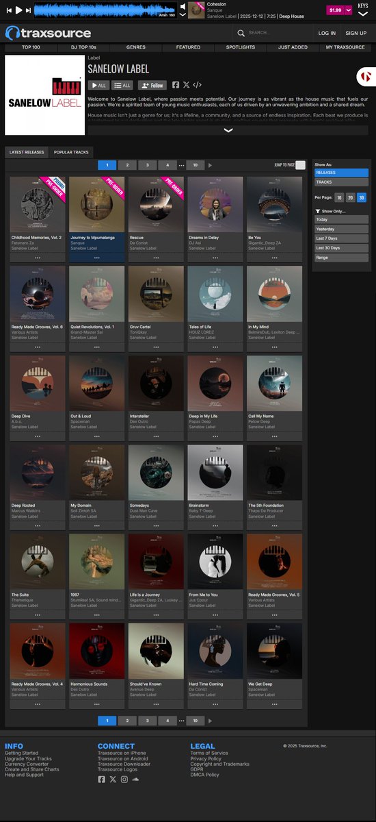 New Music #Traxsource:
Here is the menu:
buff.ly/kkrpBhs 
#house #mousemusic #deephouse #soulful #afrohouse 
For more: buff.ly/YuGdMZz