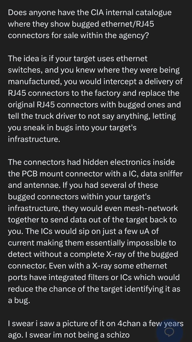 IndopacificRbsk's tweet image. #Cia bugged #hardwarehacking tool u 
ethernet/RJ45 connectors  switches possibly router connectors #AI #Hacking #hacker 

#india #cia #usa