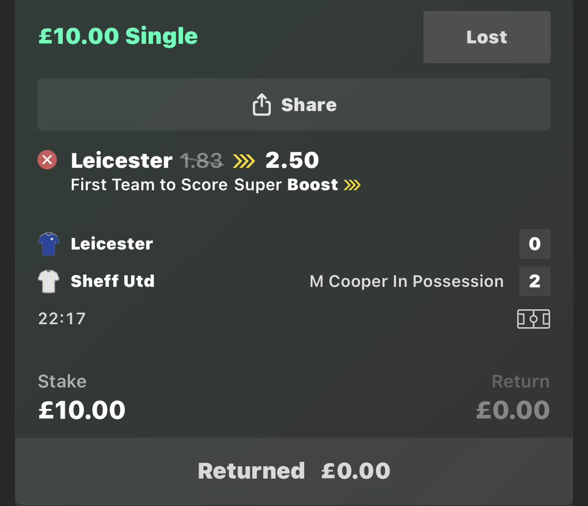 lofty316's tweet image. Fuck you @LCFC 🤣
