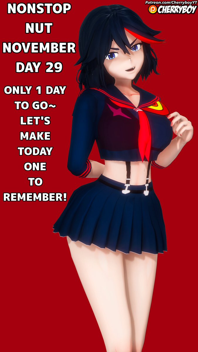 NNN Day 29: ❤️Don't Lose Your Way With Ryuko!❤️
#KLK #KillLaKill #NNN #nnnchallenge #NoNutNovember #NonstopNutNovember