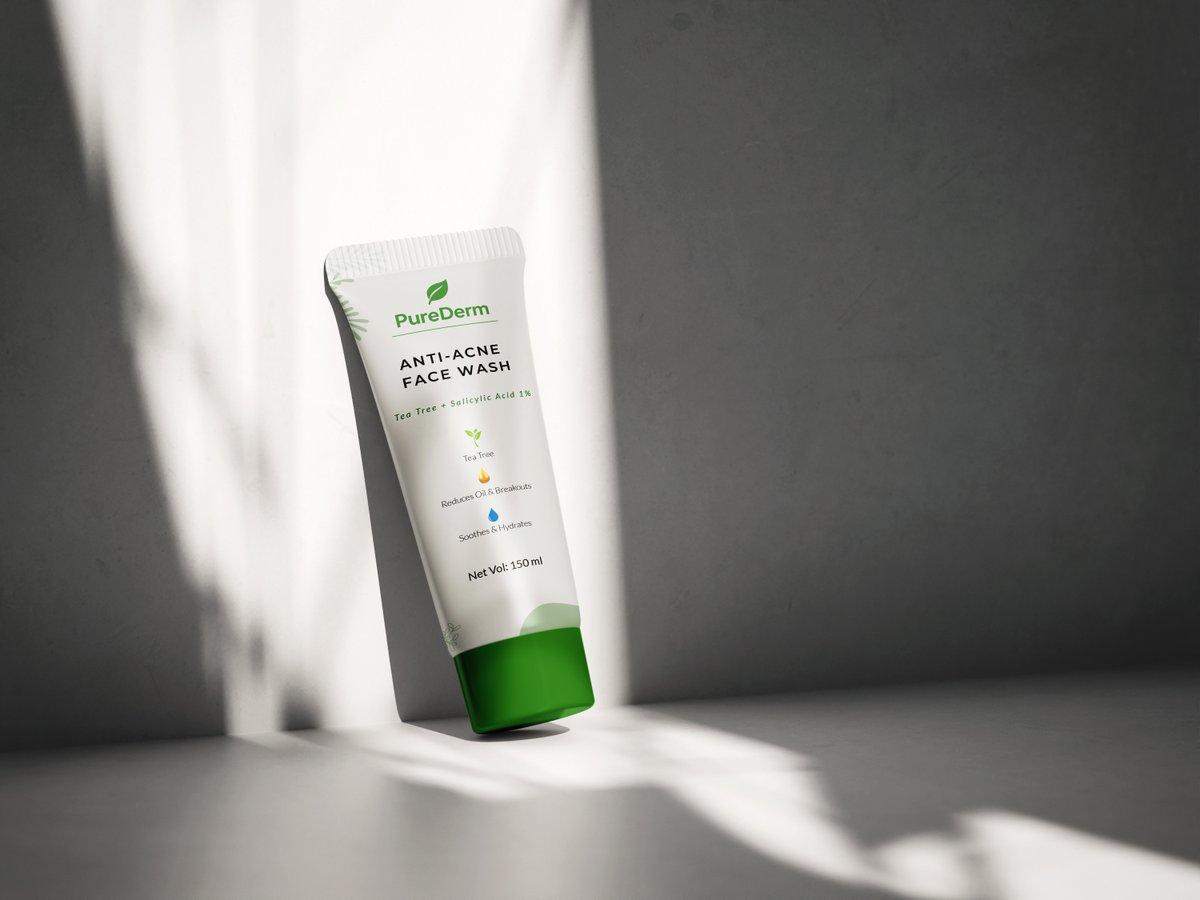 grafzygrove's tweet photo. Beauty on the outside, care on the inside! 
Our Pure Derm Anti-Acne Face Wash &amp; Body Wash comes in a thoughtfully designed label that’s as fresh and clean as the skin it nourishes. 

#designmeetsskincare #purederm  #labeldesign #label #bodywash #facewash #graphicdesign https://t.co/VOm0VUlemX