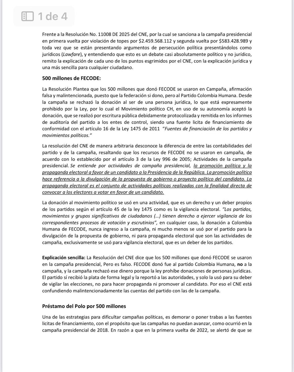 petrogustavo's tweet image. Para quienes quieran investigarme, aquí dejo un resumen de los cargos que nos hizo el CNE por sobretopes y la realidad. Podrá ver lo arbitrario de la decisión y yo diría la actitud delictiva de persecusión política.