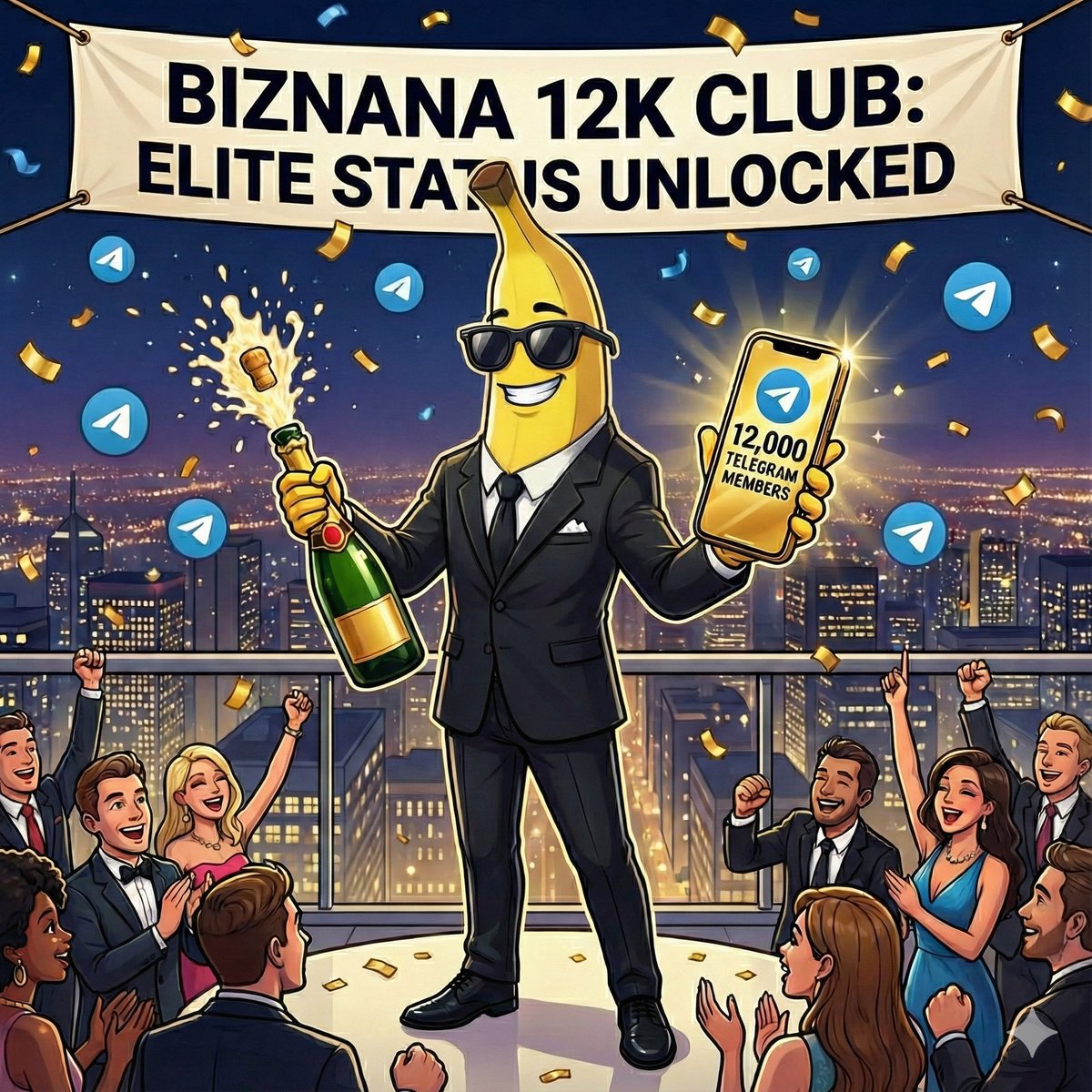 Biznanalive's tweet image. 🍌 12,000 strong and still climbing.
Biznana isn’t just growing — it’s leveling up. 🚀🎉

Elite status unlocked.
Community louder.
Momentum real.

Here’s to the next milestone.
We’re just getting started. 🍾✨

#Biznana #12KClub #Biznanaarmy #CryptoNews