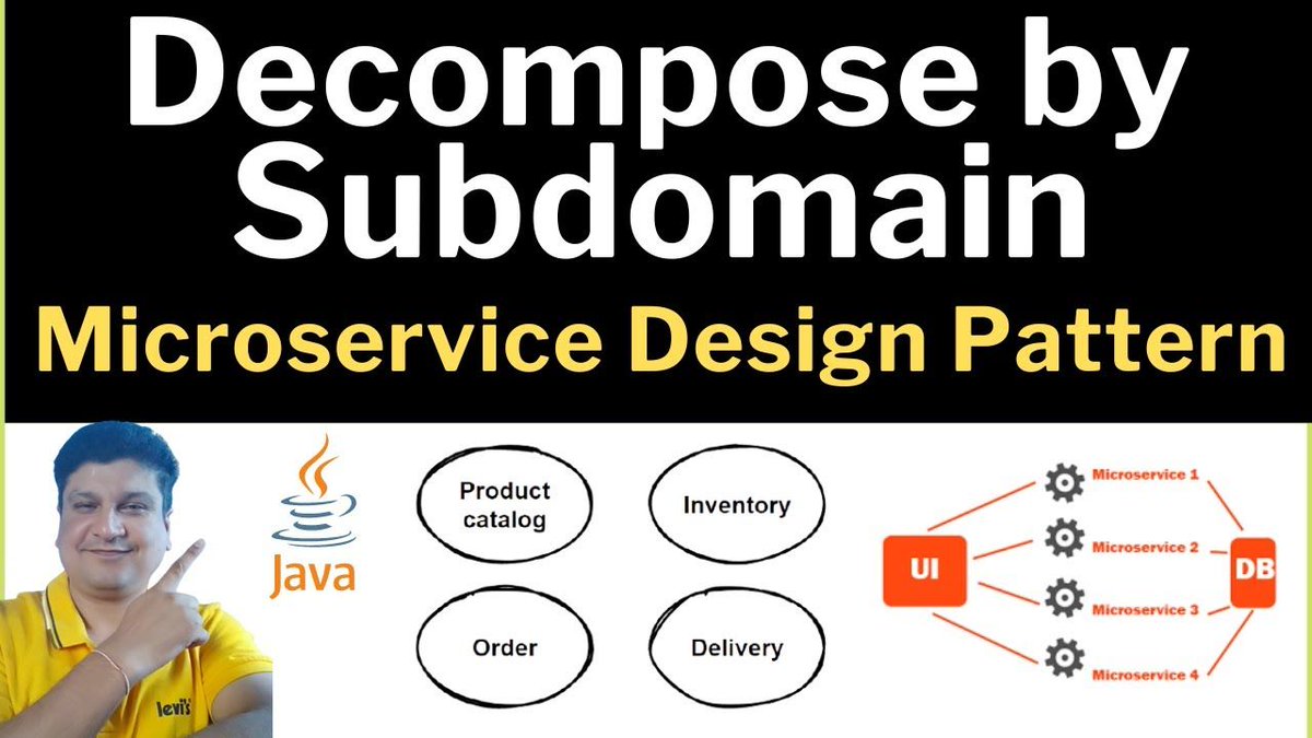 codeonedigest's tweet image. Decompose By Subdomain Pattern Tutorial for Software Developers | Microservices Patterns
youtu.be/549MANkyYC8

#DecomposeBySubdomain #MicroservicesPatterns #MicroservicesArchitecture #DomainDrivenDesign