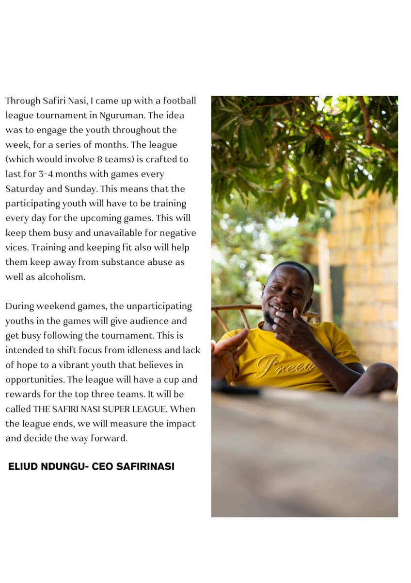 TravelWithEliud's tweet image. The @safiri_nasi Community Outreach Project began as an ambitious concept. 

Three years on, we are proud witnesses to the transformative impact of the football league on the youth of Nguruman, Magadi, Kajiado County. 
👇👇👇👇

#communitydevelopment #CSR #Communityoutreach