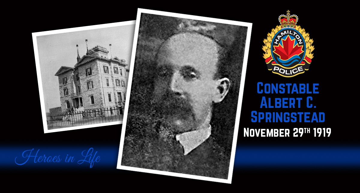 HamiltonPolice's tweet photo. 🔵 In Memoriam 🔵
We honour Constable Albert C. Springstead, who made the ultimate sacrifice on November 29, 1919, while serving with the Hamilton Police Service.
#heroesinlife #hamont #hamiltonpolice https://t.co/nATcoxFnyl