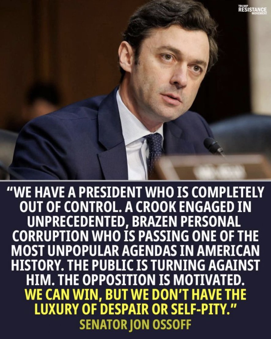 TheDemCoalition's tweet image. Senator Jon Ossoff nails it!

#ResistTrump