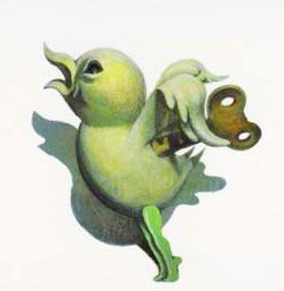 魔法の小鳥
ゼンマイをさして、巻いていきます。
キィ･･･キィ･･･キィィ･･･

#whimsicalart 
#whimsicalillustration
#fairytaleart 
#fantasyart
#whimsicalsurrealism
#幻想
#幻想的