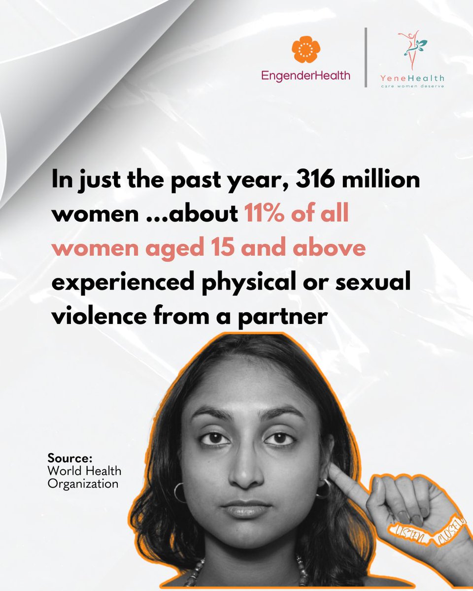 YeneHealth's tweet image. How many more stories of pain do we need to hear before this becomes a priority?

GBV isn’t a “women’s issue” ...it’s a human crisis affecting families and generations.

Awareness is the first step. Action creates change.
Speak up. Support survivors.

#StopGBV #16Days