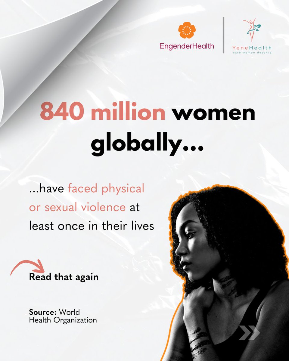YeneHealth's tweet image. How many more stories of pain do we need to hear before this becomes a priority?

GBV isn’t a “women’s issue” ...it’s a human crisis affecting families and generations.

Awareness is the first step. Action creates change.
Speak up. Support survivors.

#StopGBV #16Days