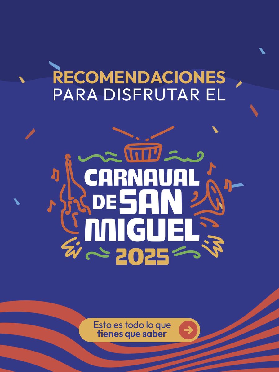Gobierno_SV's tweet image. Se llegó el gran día. 🥳🎉
Hoy disfrutamos del carnaval más grande de El Salvador. #CarnavalDeSanMiguel2025 

Toma en cuenta estas recomendaciones para vivir la experiencia de forma segura y sin complicaciones. 👇