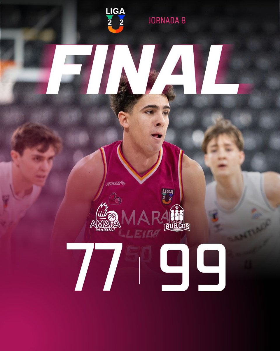 Final de partit al Barris 

💜 Amara <a href="/flleidabase/">FORÇA LLEIDA BASE</a> 77
⚪️ @canteraSPB 99

#AmaraLleida #Lleida #LigaU