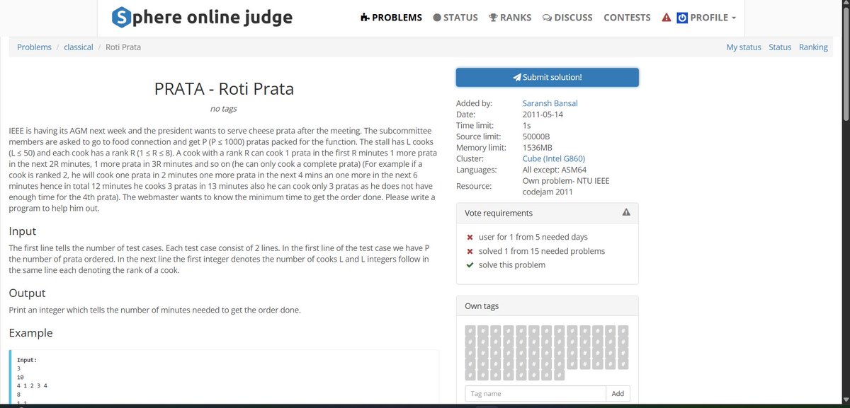 AshutoshP2128's tweet image. 🧠 Day-20 of my #100DaysOfCode - DSA Challenge! 💻

Solved today:
✅ PRATA - Roti Prata 

💾 Code: github.com/Ashutosh2128/C…

#DSA #LeetCode #GFG #ProblemSolving #CodingChallenge